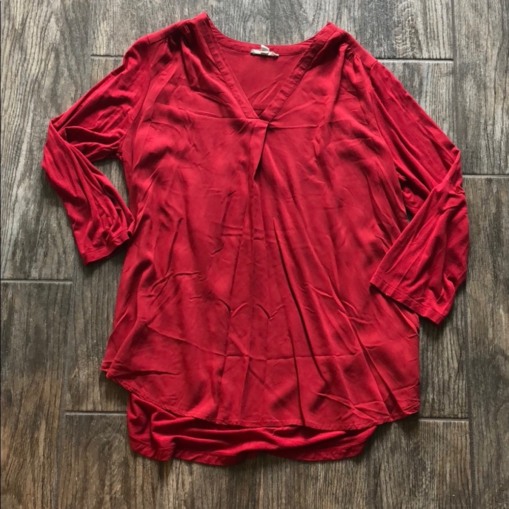 Pleione Red Blouse